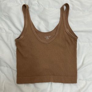 tan ribbed urban outfitters tank